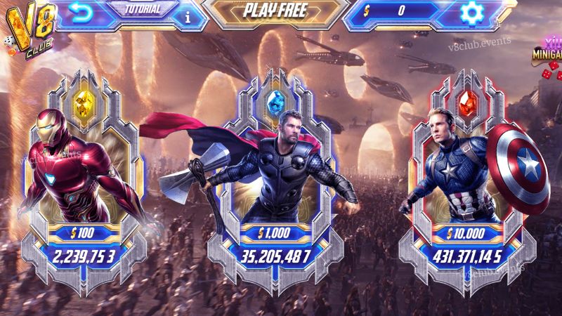 Giới thiệu về trò chơi Avengers V8club